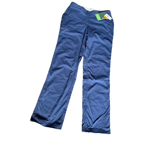 L.L. Bean Women's 8 Navy Trail Hiking Adjustable Waist Stretch Outdoor Pants - Picture 4 of 16